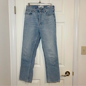 Denim Forum Arlo High Rise Straight 27W 28L